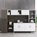 Office minimalist modern file cabinet wooden document financial records small cabinet low cabinet panel drawer style