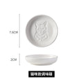 Ceramic tableware cartoon seasoning dipping dish for home bowls and chopsticks creative sauce hotel cute side dishes soy sauce wholesale