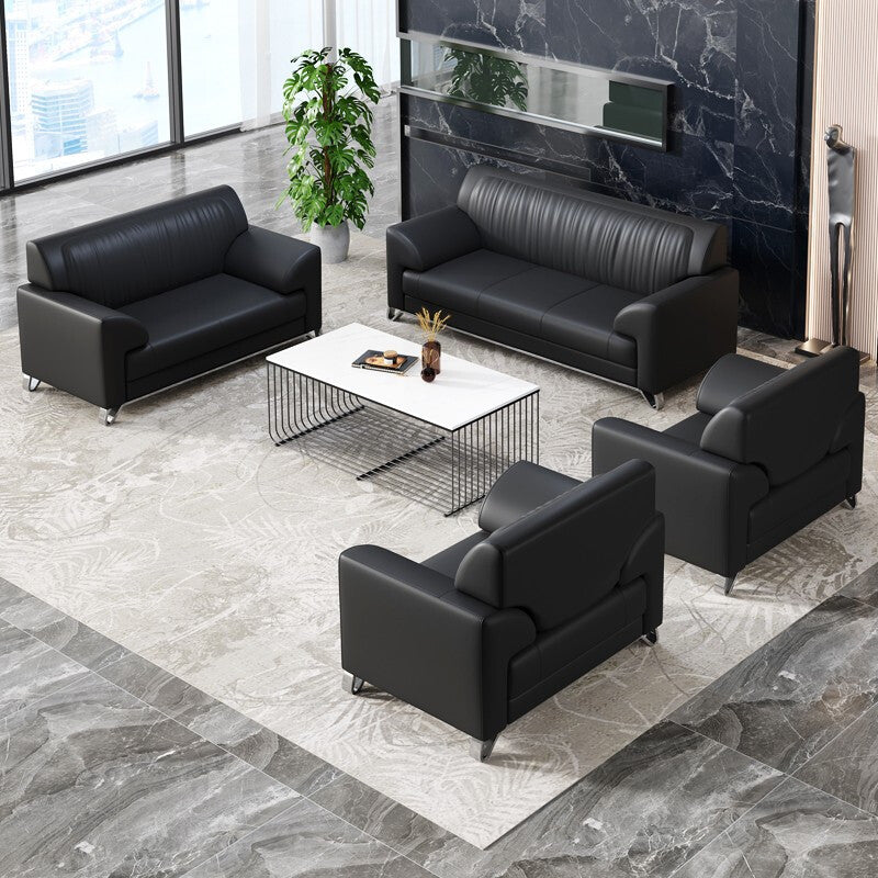Furniture office sofa coffee table combination reception room business leather office sofa casual