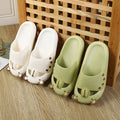 Cute 2023new arrival slippers women's bear crocs funny baotou summer non-slipoutwear sandals feeling like stepping on shit