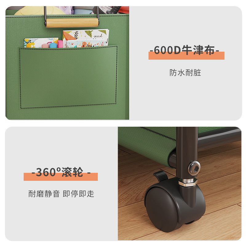 Storage basket under desk backpack organizer snack basket mobile toy storage cart office desk organizer
