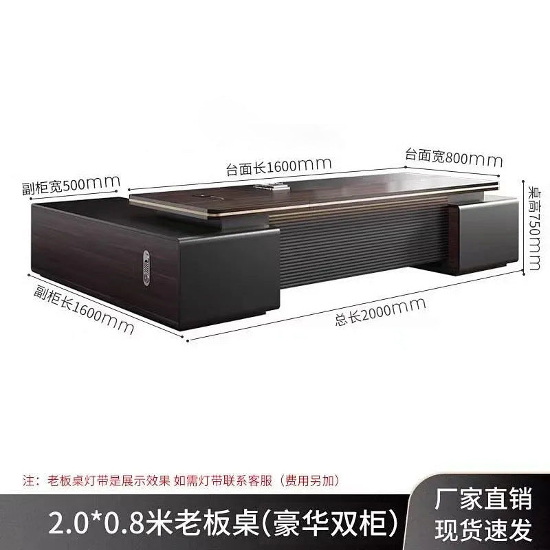 E0 environmental-friendly accessible luxury boss office desk and chair combination casual modern president room classy furniture manager supervisor table
