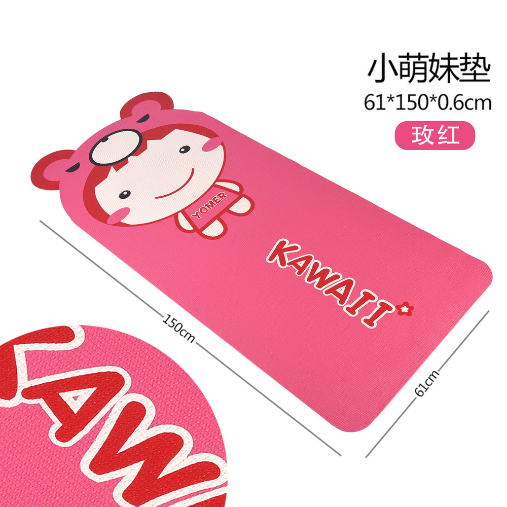 Pvc children's dance yoga mat - wholesale, thickened, cute, silent, shock-absorbing, non-slip dance mat - home use, eco-friendly, portable