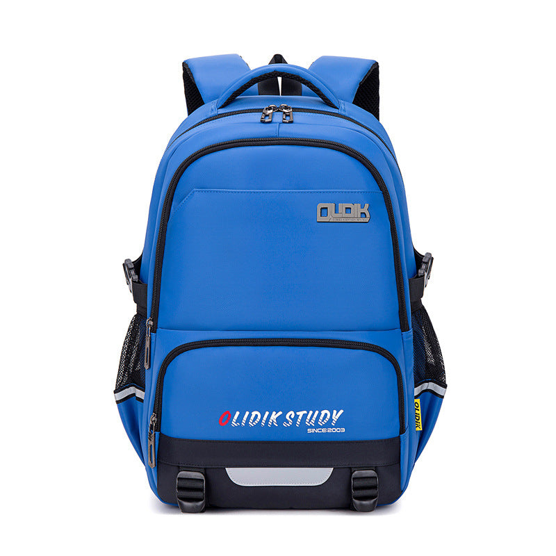 School bag for boys, primary school students, grades 3 to 5 and 6, junior high school students, large-capacity children's backpack, spine protection and burden reduction backpack