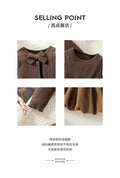 girl skirt suit brown pit stripes corduroy outwearpatchwork vest bows cute kids skirt