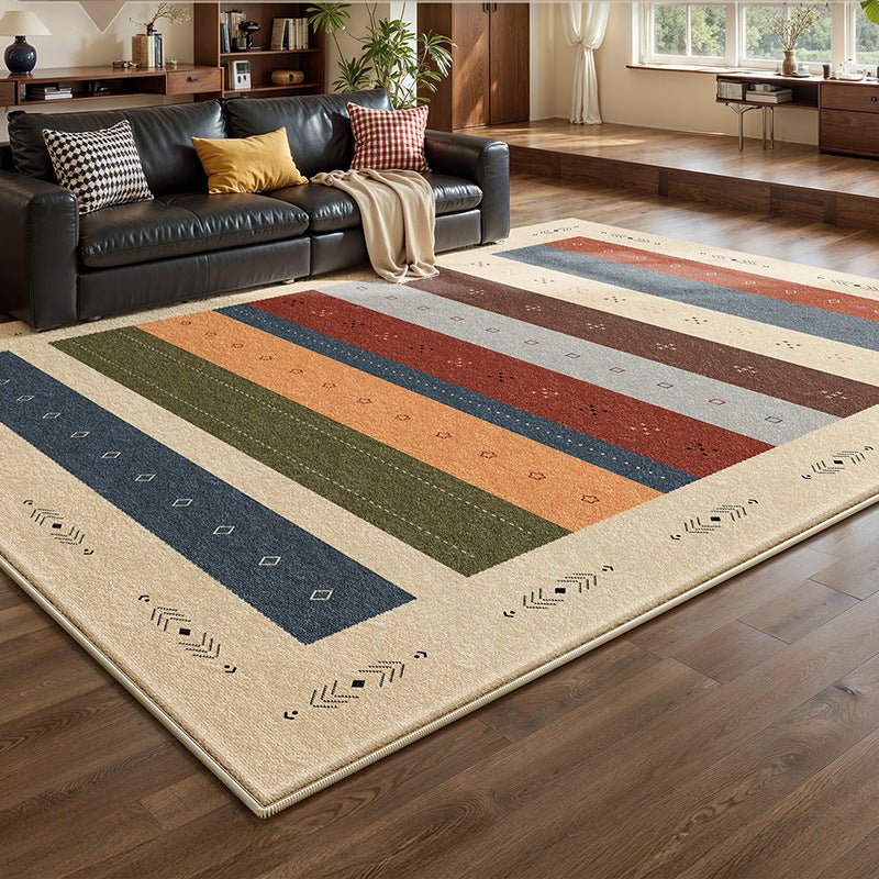 Removable and washable carpet living room bauhaus retro easy-care machine washable double-layer for home bedroom bedside soundproof floor mat