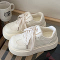 Campus style thick-soled sneakers for women 2026new arrivalspringwhite shoes for women's shoes easiest for match student bread shoes trendy shoes