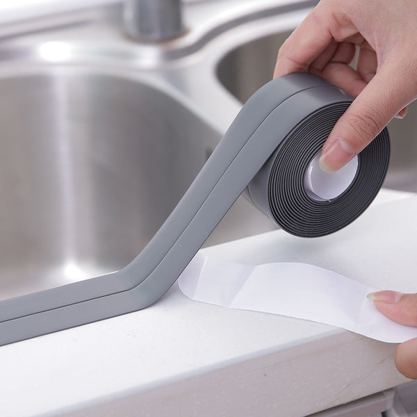 Kitchen sink waterproof sticker, mildew-proof waterproof tape, bathroom toilet beautiful seam tape, self-adhesive sink water retaining sealing strip