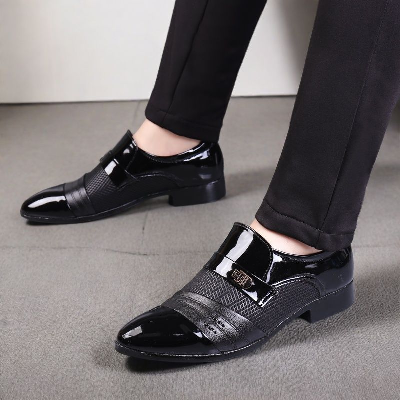 New men's leather shoes: lightweight, casual, durable, business-ready, spring/autumn style, round toe, soft leather, breathable, work & formal dress shoes