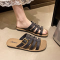 Crystal slides women's summer new fashion versatile one-strap slippers home anti-slip cross-border export popular trendy ins style