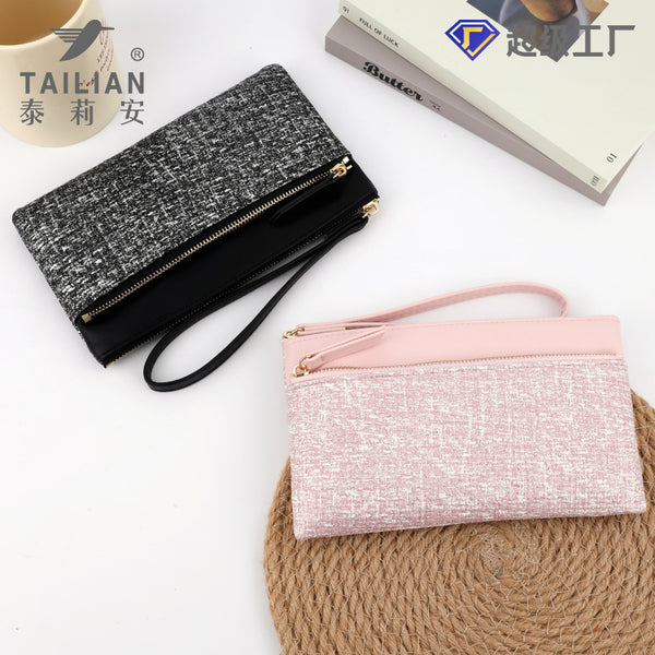 Terian's new women's change ins style  storage bag wholesale, fashionable and simple short clutch bag for women