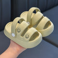 Kids sandals  summer new fashion middle and big children's beach shoes girls k-style soft bottom kids shoes trendy