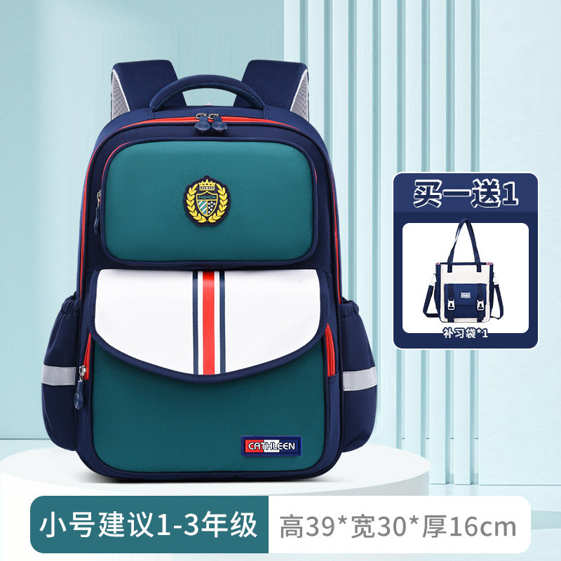 New primary school schoolbags for children in grades 3-6 to reduce the burden and wear-resistant Shaodong students  wholesale, light and cute