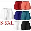 fashionsummerpure color lacetie backshortscasual pants for women in large quantities in stock