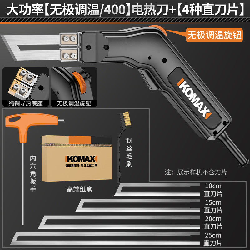 High-power electric hot knife foam cutter, plastic kt board cutting tool, sponge hot melt knife, acrylic hot cutting knife