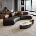 Office hotel lobby reception office special-shaped sofa coffee table combination rest reception room beauty salon curved sofa
