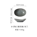 8inch clay candy bowl-grey blue
