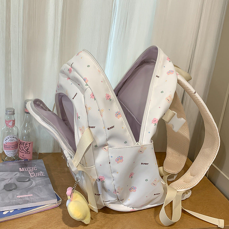 Backpack for girls, college students, cute, good-looking, painful bag, 2025 new arrival, high school students, large capacity backpack