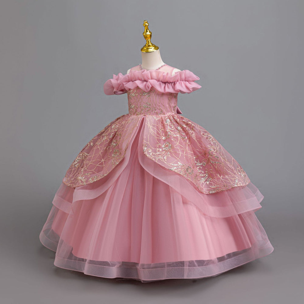 New in stock: girls' princess dress, bubble wedding dress, formal gown, piano recital dress - kids dress