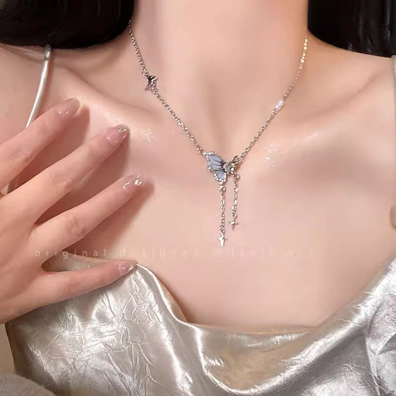 2025 hot-selling beaded butterfly necklace for women - versatile, unique, elegant pearl choker - trendy vintage style accessories