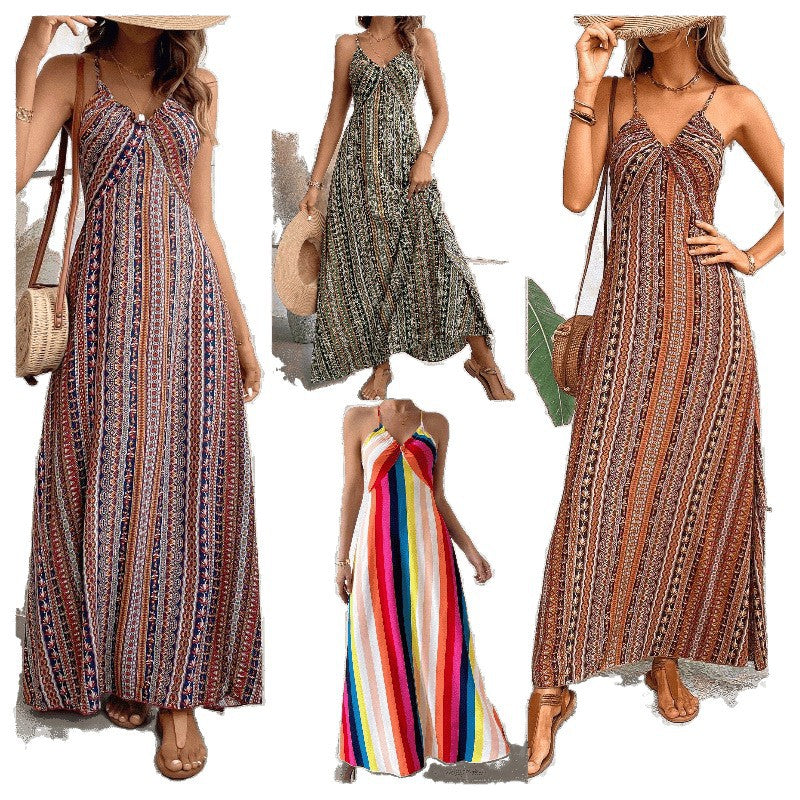 All real-shot, in-stock european and american export cross-border independent station 1688  hot-selling european and american dresses