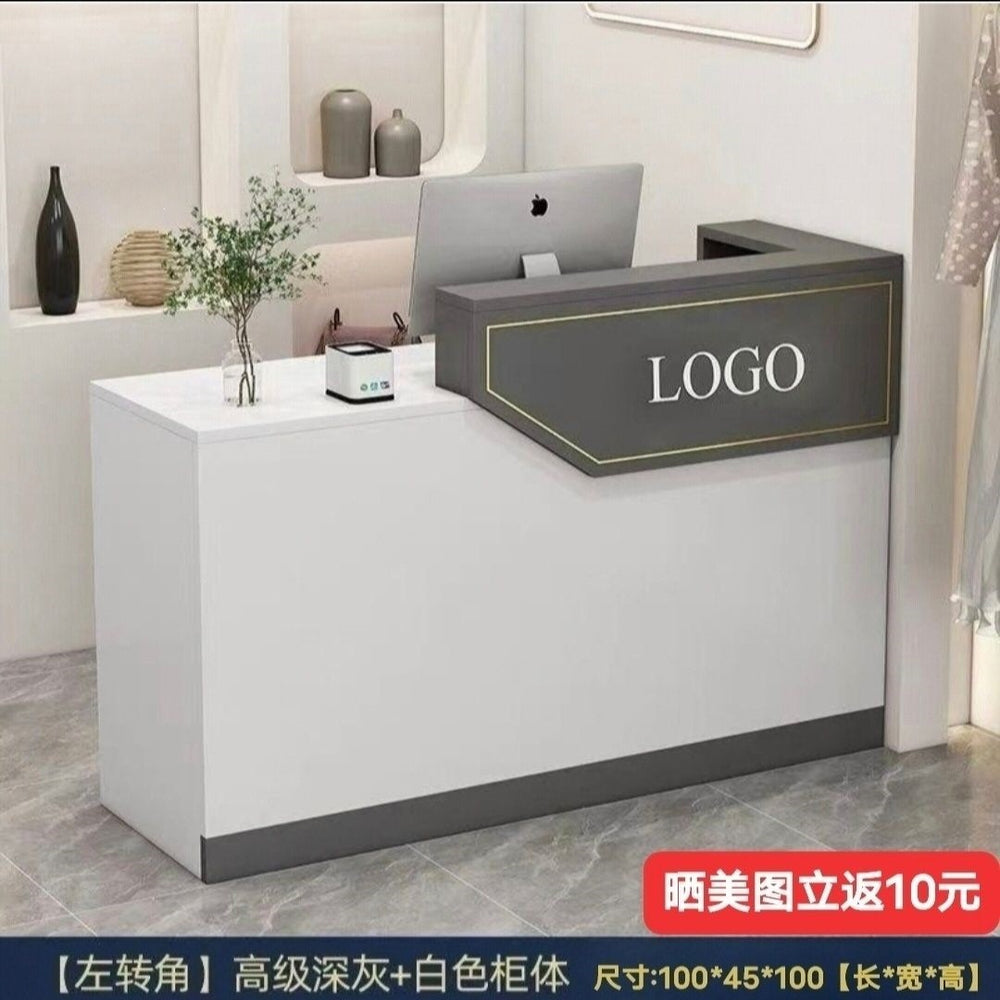Minimalist modern cashier counter clothing store bar table checkout desk small counter beauty salon front desk bar table