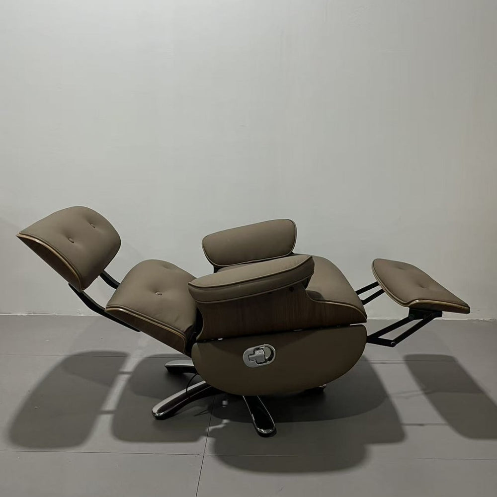 Smart electric recliner eames electric boss chair multifunctional designer rotatable single leather sofa chair