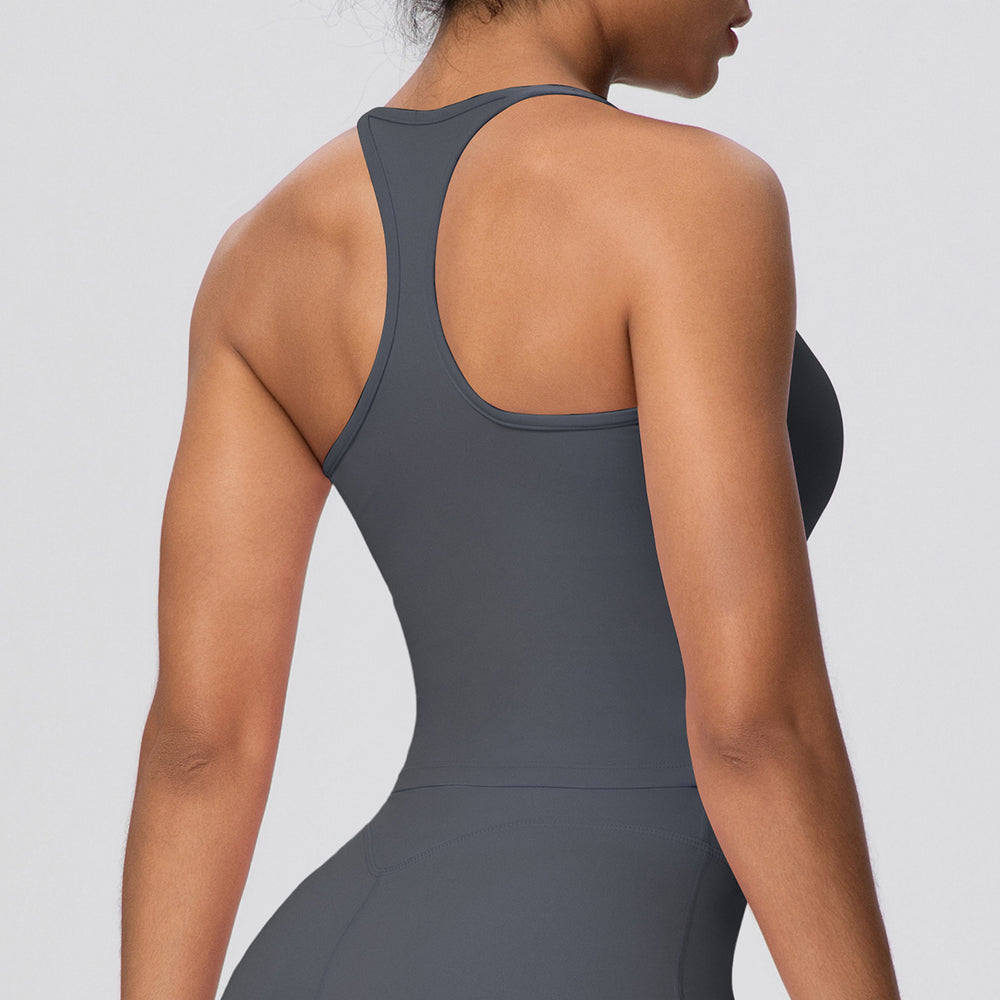 fashionpure color tight high elastic i-shaped back sports intimates running fitness yoga wear bra tops for women