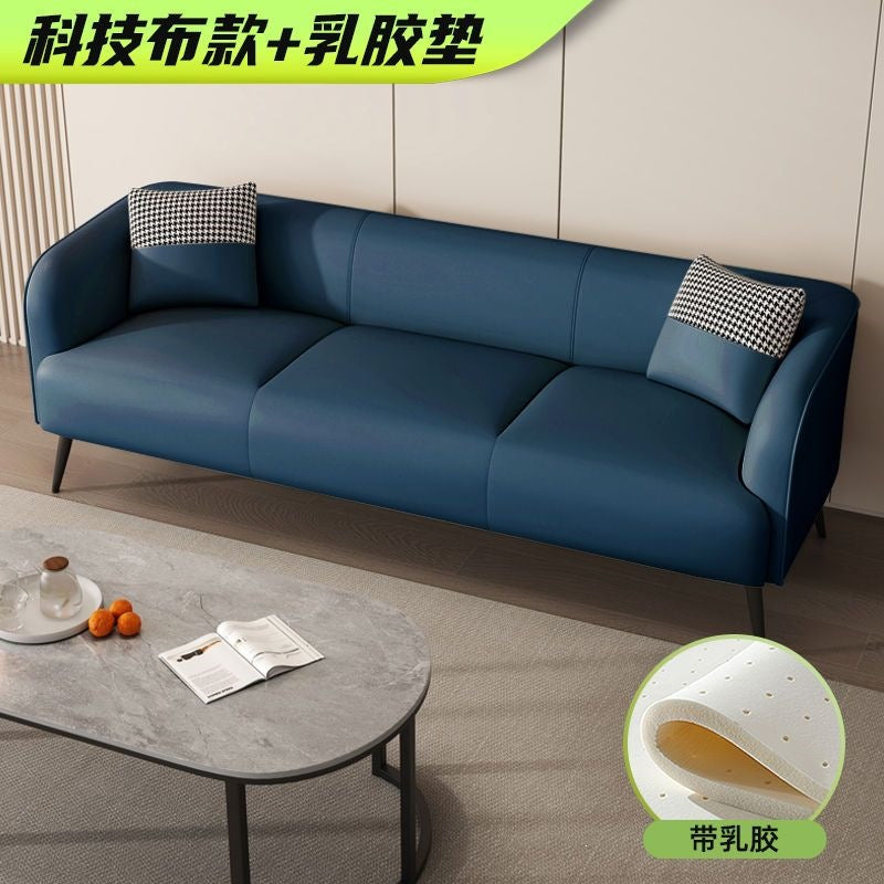 Fully assembled technical fabric sofa small apartment scandinavian double two or three people living room rental apartment popular style simple
