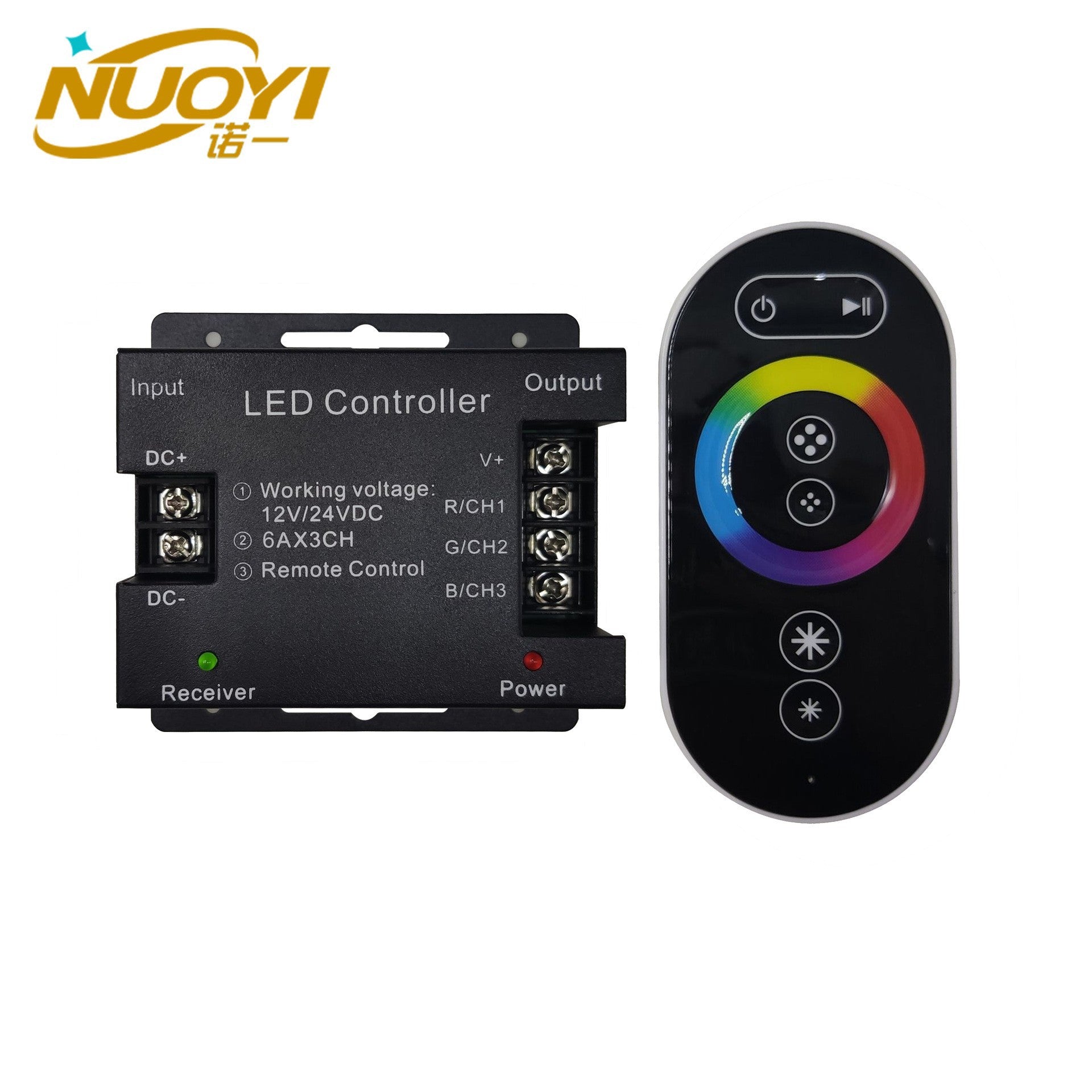 Full touch RGB iron box RF controller 12-24V low voltage COB light with LED lamp dimmer