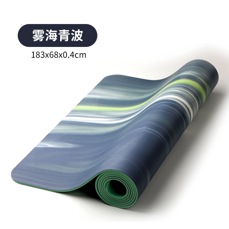 Yoga mat non-slip natural rubber women's fitness home use soundproof thickened shock absorption floor mat pu extra large extra wide mat