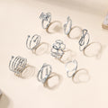 Korean-style wholesale rings, trendy european and american cross-border jewelry for women, featuring unique and bold geometric, heart, stacked, and bowknot rings