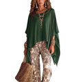 cross-border european and american women's clothing: new women's summer fashion, trendy commute-ready loose solid color cover-up short-sleeve t-shirt
