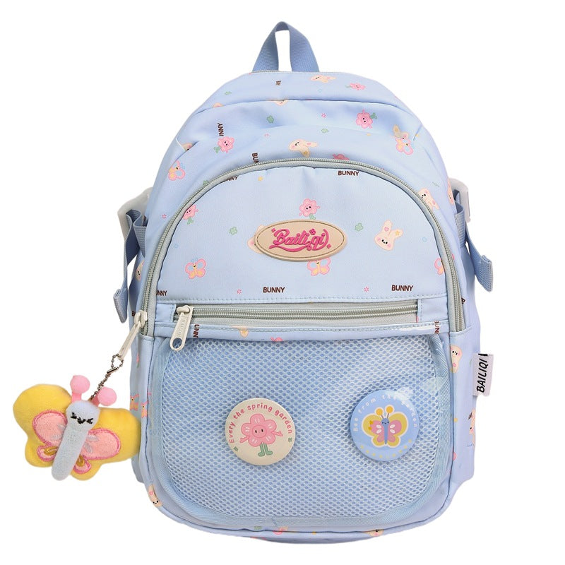 Backpack for girls, college students, cute, good-looking, painful bag, 2025 new arrival, high school students, large capacity backpack