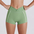 peach butt color matching tummy tightening tight yoga pants women's outwear running sports quick-drying fitness pants half lengthshorts