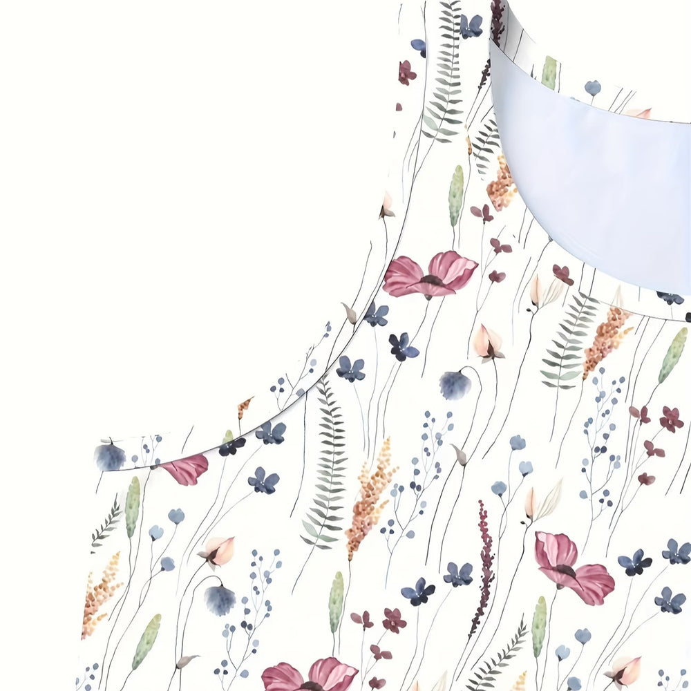 wholesale women's short-sleeved dresses, fashionable women's dresses for spring, summer, and autumn, new cross-border printed designs