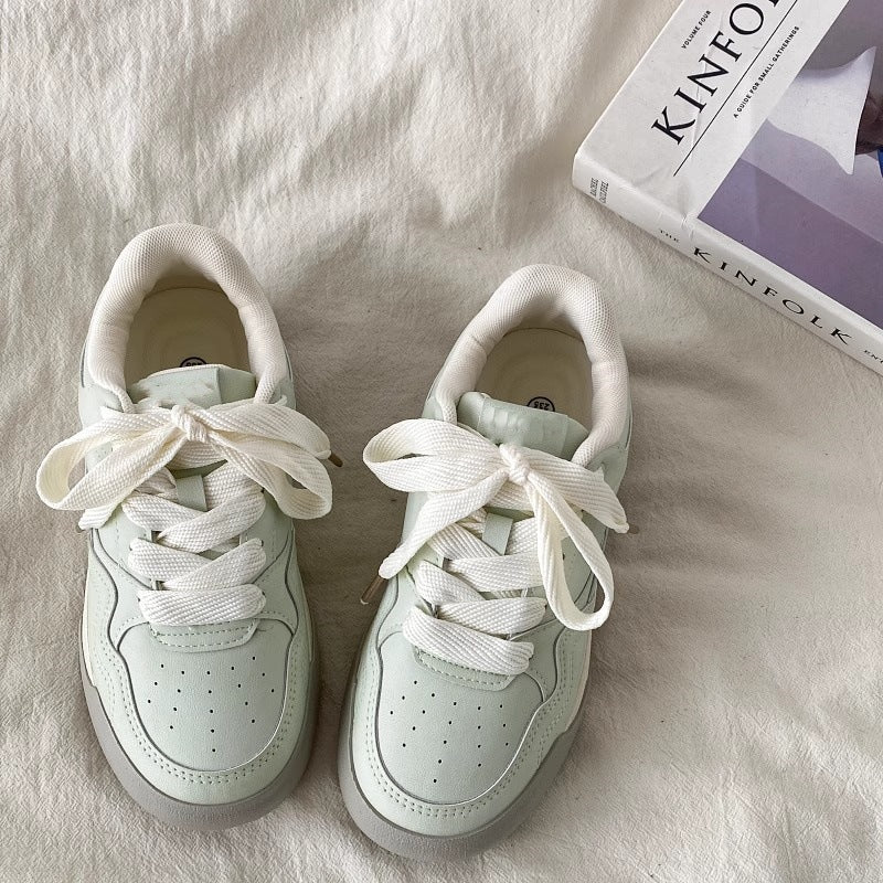 Thick sole sneakers for women 2026new arrival spring autumcasualeasiest for matchniche style lightweight sports ins trendy korean style bread shoes