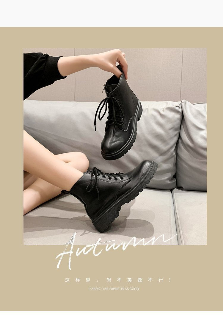Boots women's british style 2025 spring autumnew arrivaleasiest for matchpopular thin ins trendy single boots slim short boots