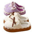 Sweet bowknot cotton slippers for women, new winter 2025 indoor home fleece-lined warm non-slip cotton slippers for ladies