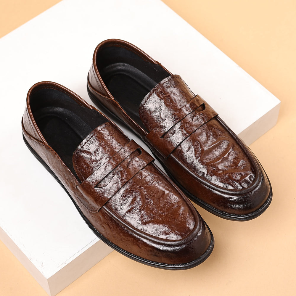 Spring/summer new leather loafers - british style formal business casual men's slip-on shoes