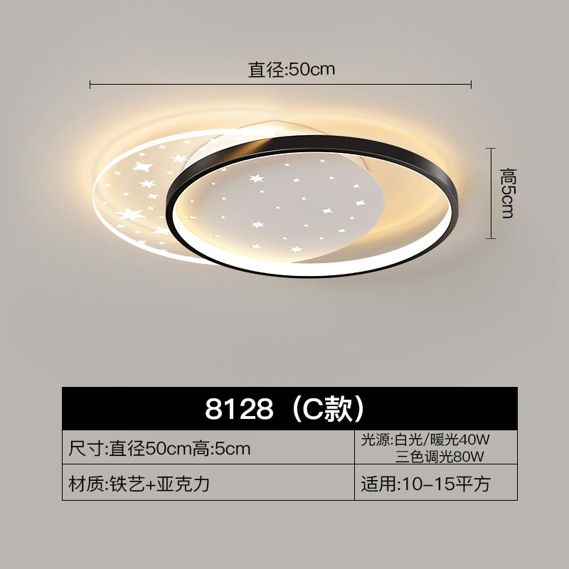 Living room light 2023 new modern simple atmosphere Nordic light luxury starry sky ceiling light master bedroom light household large lighting
