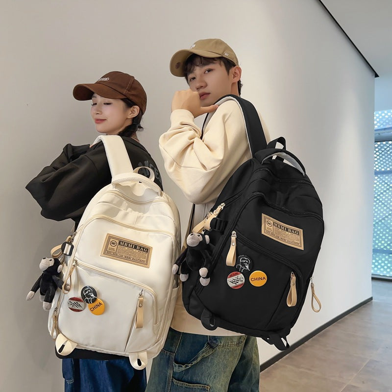 New Student Large Capacity Backpack Computer Travel Bag Lightweight Versatile Backpack High School Student Backpack