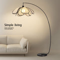 Flower wabi-sabi medieval style floor lamp japanese retro designer living room study art house b&b fishing lamp