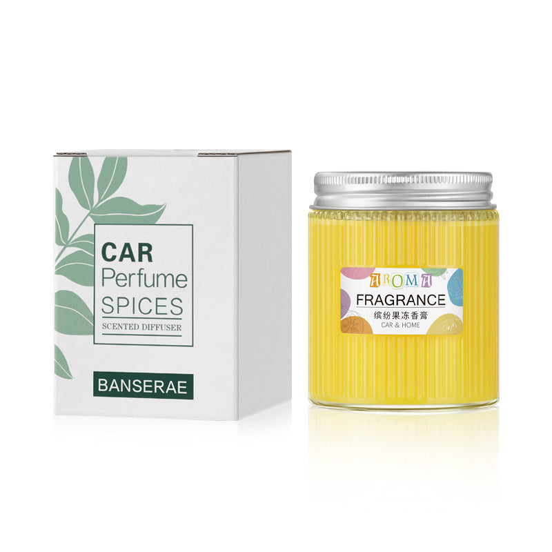 Car aromatherapy creative solid car balm ornament solid car perfume aromatherapy classy aluminum cover glass bottle