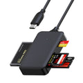 Usb/type-c four-in-one sd/tf/cf/ms card reader is suitable for mobile phones and computers type-c memory cards