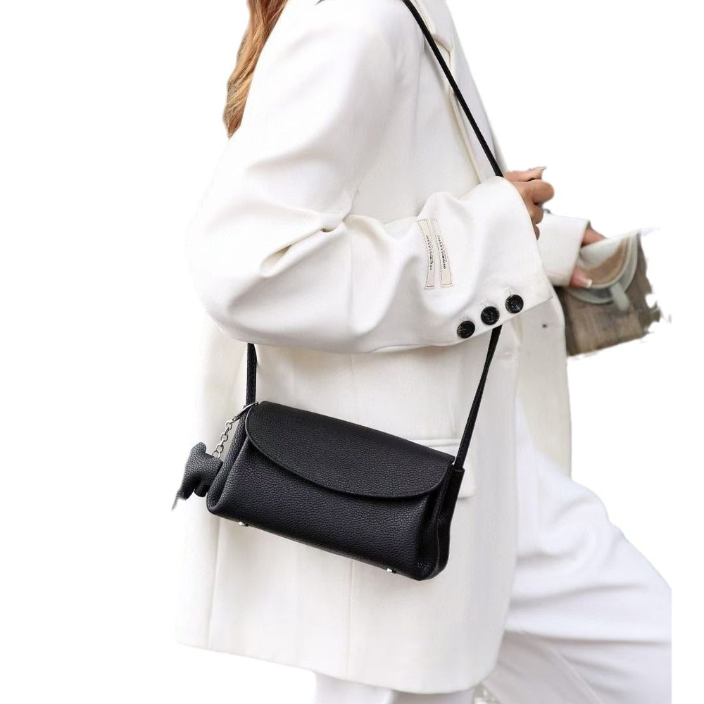 Crossbody bag women's bag 2024 new trendy high-end fashion summer mini exquisite genuine leather soft leather small bag for women