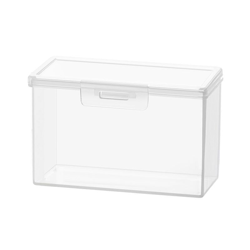 needle and thread plastic transparent storage box with lid drawer can be stacked needle box household mirror cabinet desktop storage box wholesale