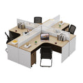 Personalized desk employee slot staff office double 4 four 6+ people cross partition booth financial screen table and chair