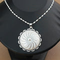 four-piece set ethiopian silver necklace pendant bracelet earrings ring classic jewelry suit