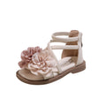 girls' sandals: new summer korean style children's shoes, fashionable floral princess sandals, little girl's roman sandals